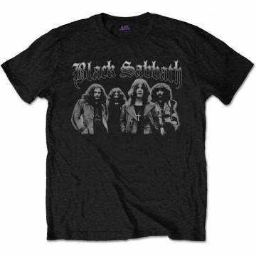 【予約商品】BLACK SABBATH バンドTシャツ ユニセックス: Greyscale Group - BLACK