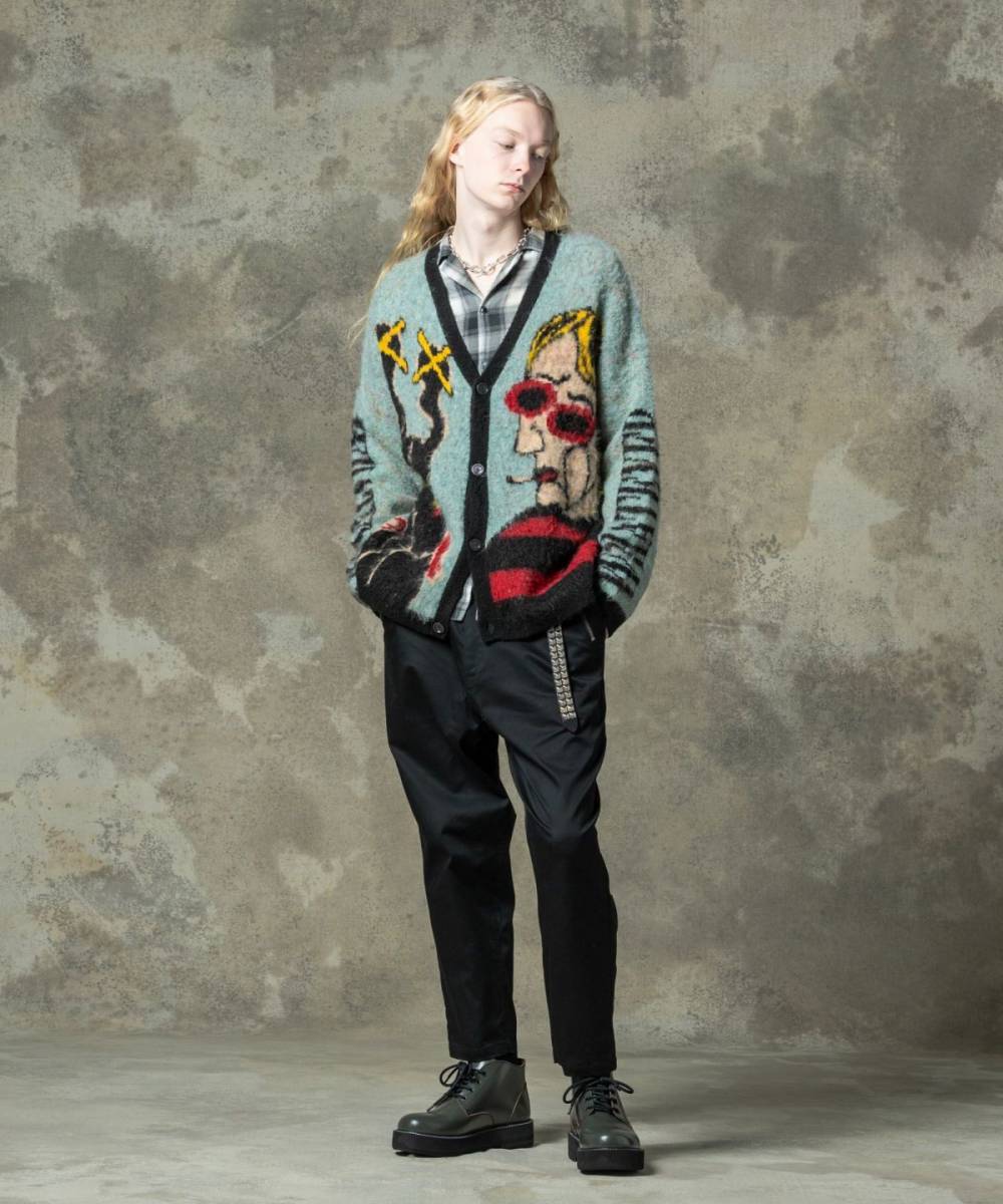 glamb(グラム)GB0125/KNT02 : Weeping Man Cardigan / ウィー glamb(グラム)GB0125/KNT02 : Weeping Man Cardigan / ウィー