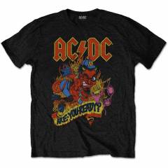 【予約商品】AC/DC バンドTシャツ ユニセックス: Are You Ready? (Black) - BLACK