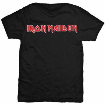 【予約商品】IRON MAIDEN バンドTシャツ ユニセックス: Logo - BLACK
