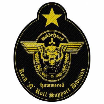 【予約商品】MOTORHEAD Woven Patch: Support Division Cut-Out (Standard)