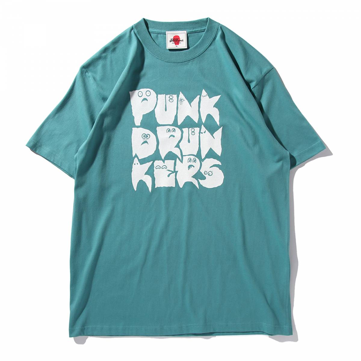 【予約商品】PUNK DRUNKERS (パンクドランカーズ) ロゴ星人TEE - H.GREEN