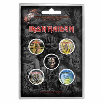 【予約商品】IRON MAIDEN Button Badge Pack: The Faces of Eddie