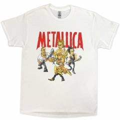 【予約商品】METALLICA Uni バンドTシャツ: Load Chavez Cartoon (White) - WHITE