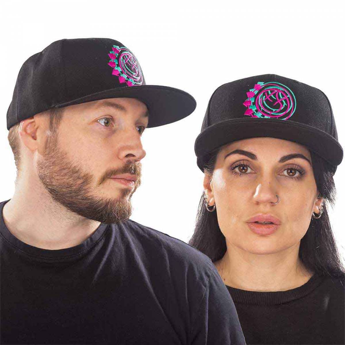 BLINK-182 Unisex Snapback Cap: Double Six Arrows