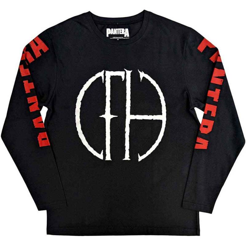 【予約商品】PANTERA Unisex Long Sleeve バンドTシャツ: Frayed Logo (Black) (Sleeve Print)