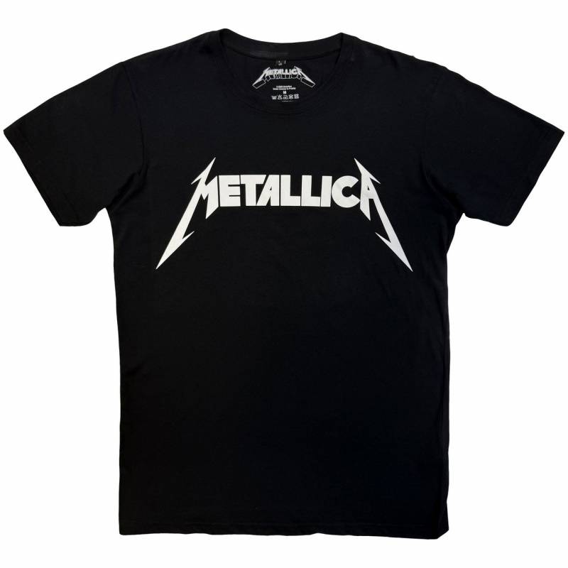METALLICA Unisex Premium Carbon バンドTシャツ: Logo (Black)