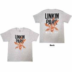 【予約商品】LINKIN PARK バンドTシャツ ユニセックス: Soldier Icons (Grey) (Back Print) - GREY