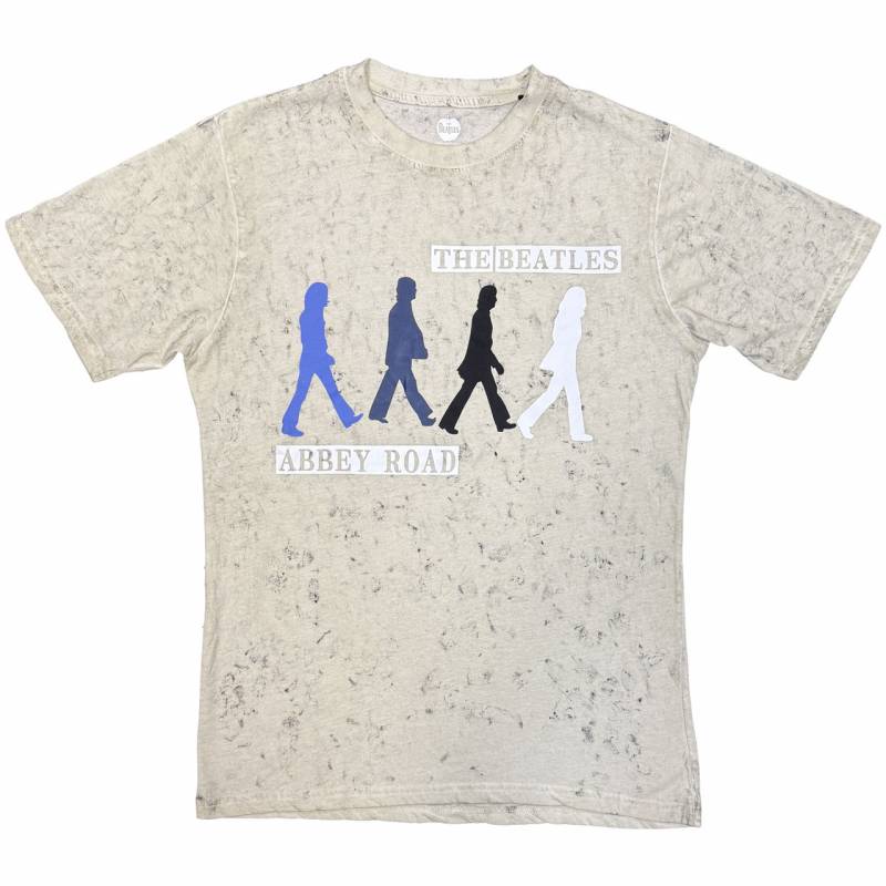 【予約商品】THE BEATLES バンドTシャツ ユニセックス: Abbey Road Colours (Grey) (Wash Collection)