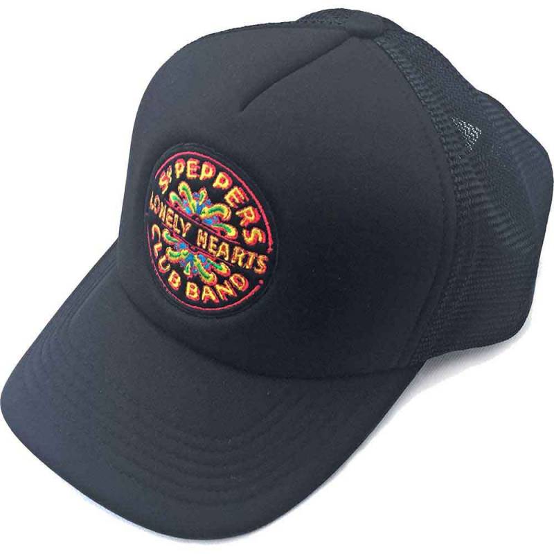【予約商品】THE BEATLES Unisex Mesh Back Cap: Sgt Pepper Drum (Black)