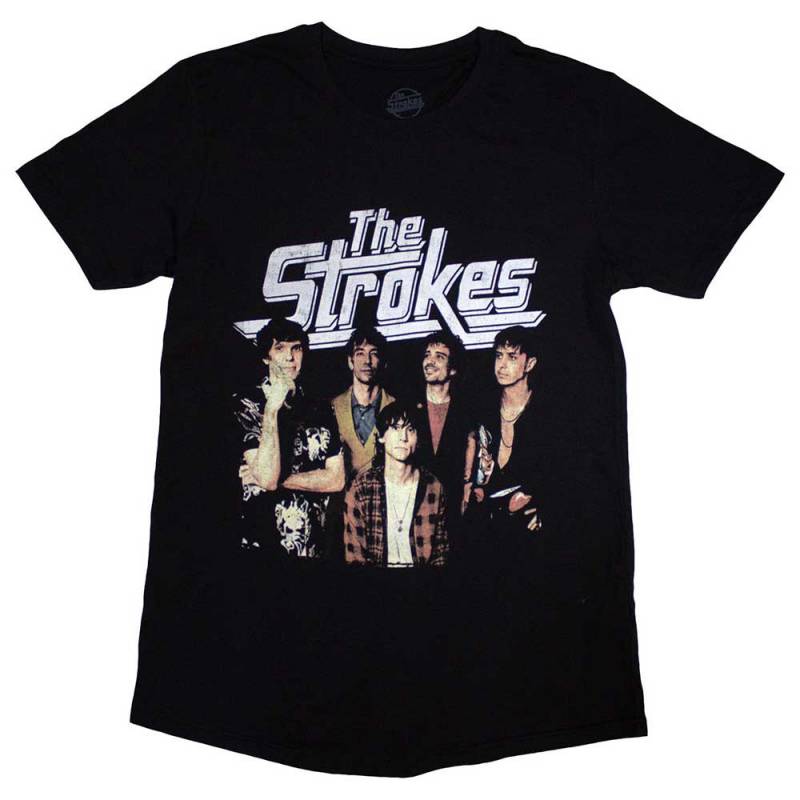 【予約商品】THE STROKES バンドTシャツ ユニセックス: Band Photo (Black)