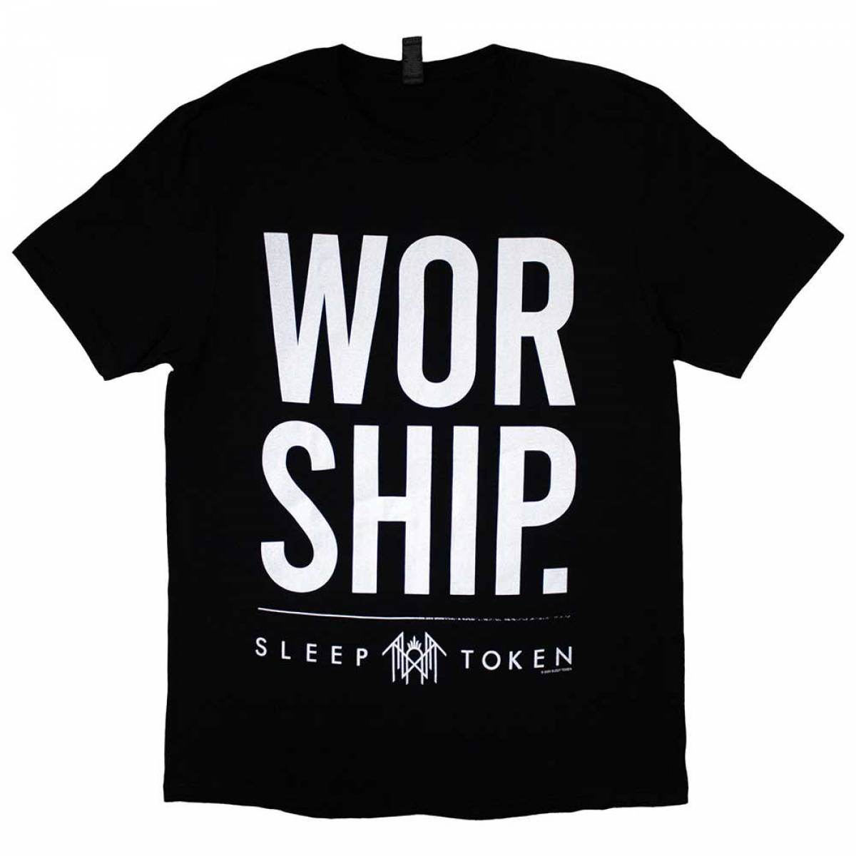 【予約商品】SLEEP TOKEN バンドTシャツ ユニセックス: Worship (Black) (Back Print) - BLACK