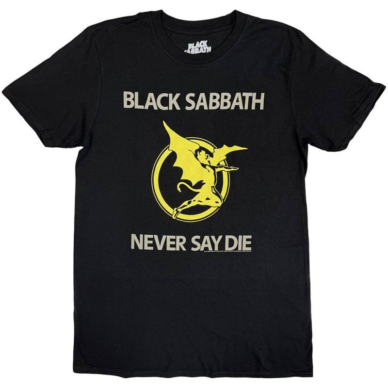 【予約商品】BLACK SABBATH バンドTシャツ ユニセックス: Never Say Die (Black)