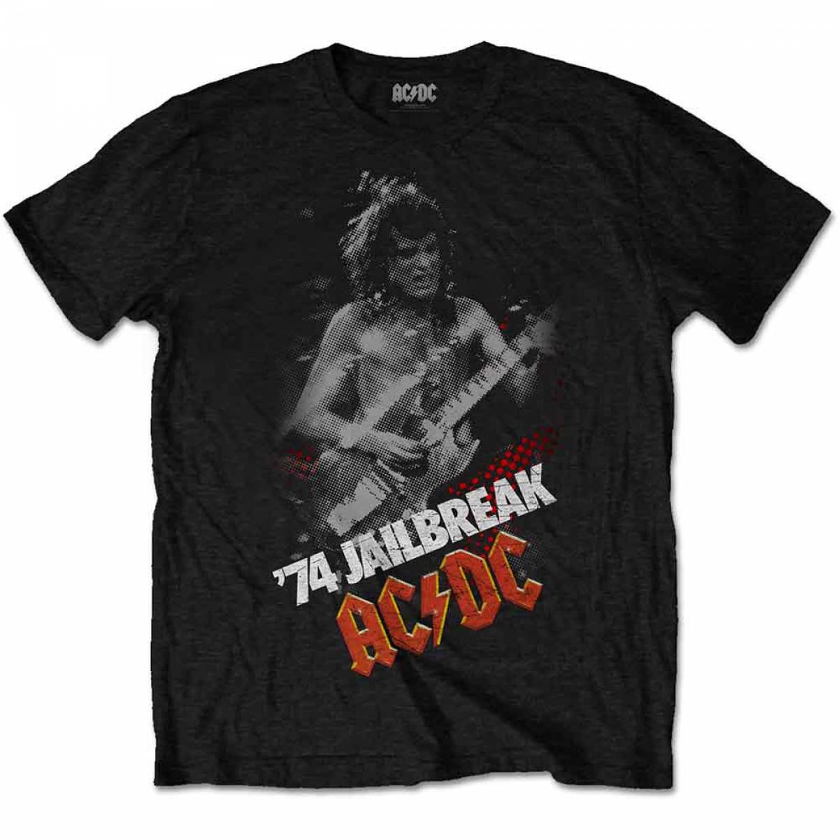 【予約商品】AC/DC バンドTシャツ ユニセックス: Jailbreak (Black) - BLACK