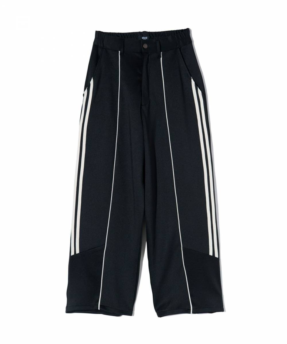 【予約商品】glamb(グラム) GB0424/P13 : Line Jersey Pants / ラインジャージパンツ - Black