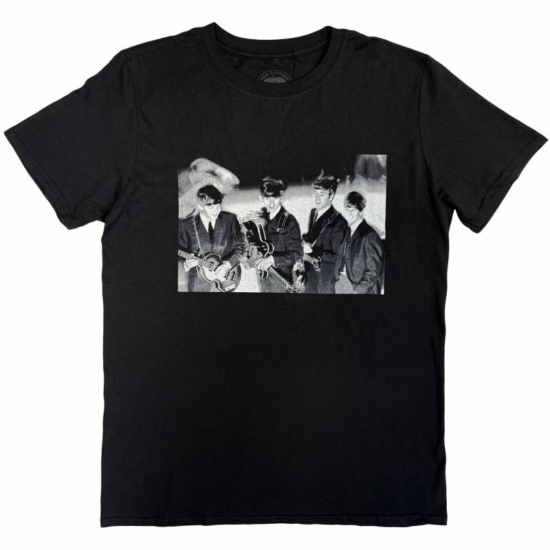 【予約商品】THE BEATLES バンドTシャツ ユニセックス: Smiles Photo (Black)