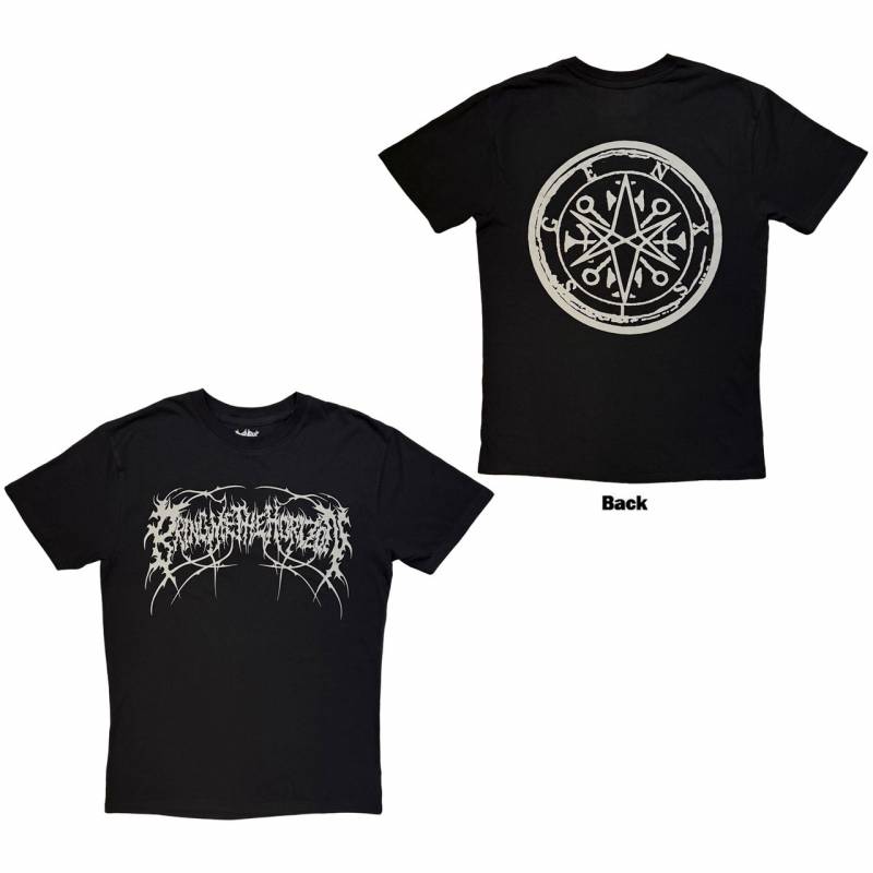 【予約商品】BRING ME THE HORIZON バンドTシャツ ユニセックス: Metal Logo Genxsis (Black) (Back Print)