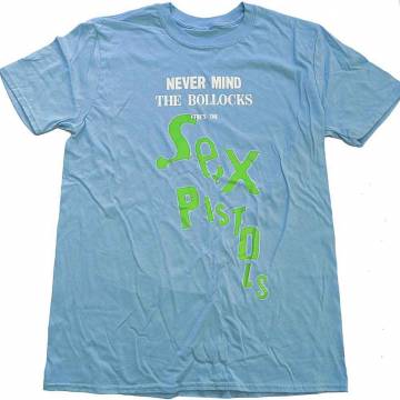 【予約商品】THE SEX PISTOLS バンドTシャツ ユニセックス: Never Mind The Bollocks Drop Logo - BLUE