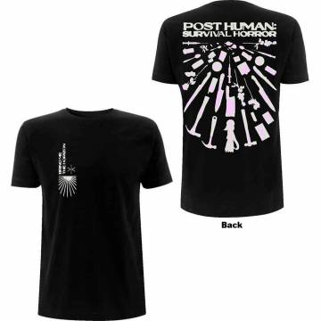 【予約商品】BRING ME THE HORIZON バンドTシャツ ユニセックス: Tools (Black) (Back Print) - BLACK