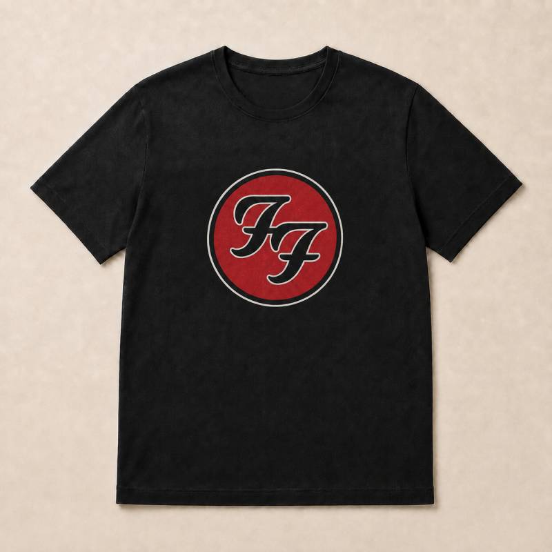 【予約商品】FOO FIGHTERS バンドTシャツ ユニセックス: FF Logo (Black)
