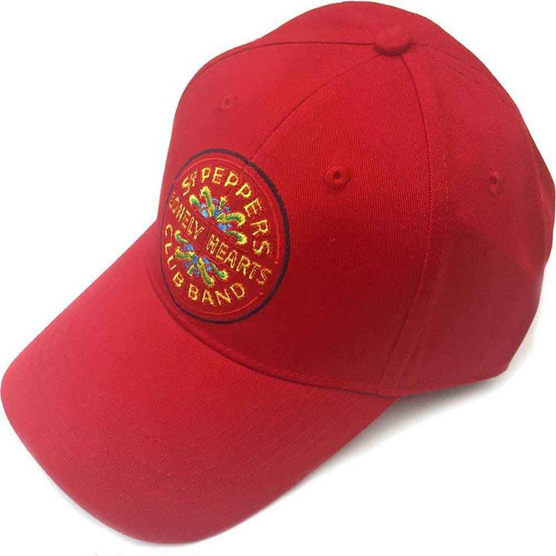 【予約商品】THE BEATLES Unisex Baseball Cap: Sgt Pepper Drum (Red)