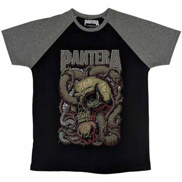 【予約商品】PANTERA Unisex Raglan Tシャツ: Serpent Skull