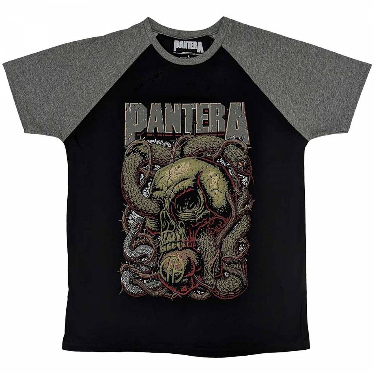 【予約商品】PANTERA Unisex Raglan Tシャツ: Serpent Skull