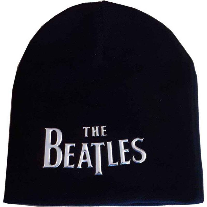【予約商品】THE BEATLES Unisex Beanie Hat: Sonic Silver Drop T Logo (Black)