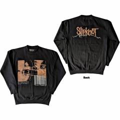 【予約商品】SLIPKNOT Unisex Sweatshirt: The End, So Far Faces & Barcode (Black) (Back Print) - BLACK