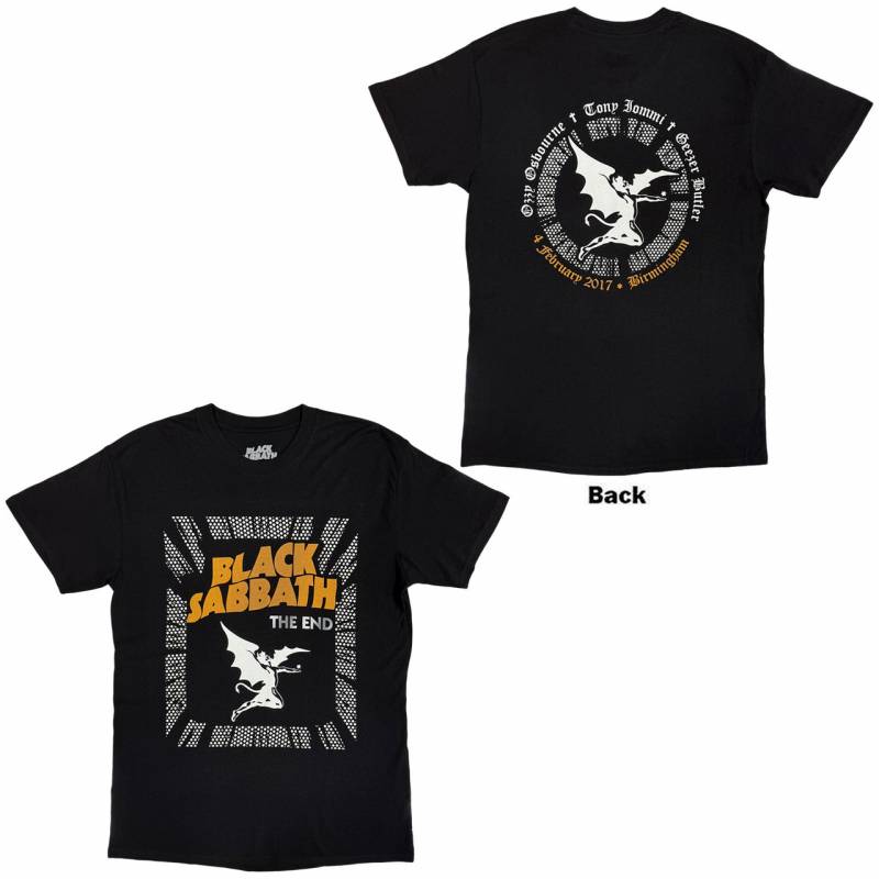 【予約商品】BLACK SABBATH バンドTシャツ ユニセックス: The End Demon (Black) (Back Print)