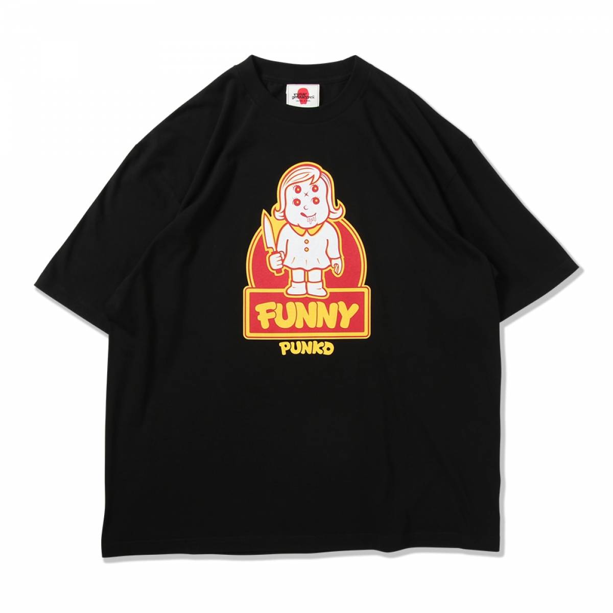 【予約商品】PUNK DRUNKERS (パンクドランカーズ）ファニーBIG.TEE - BLACK