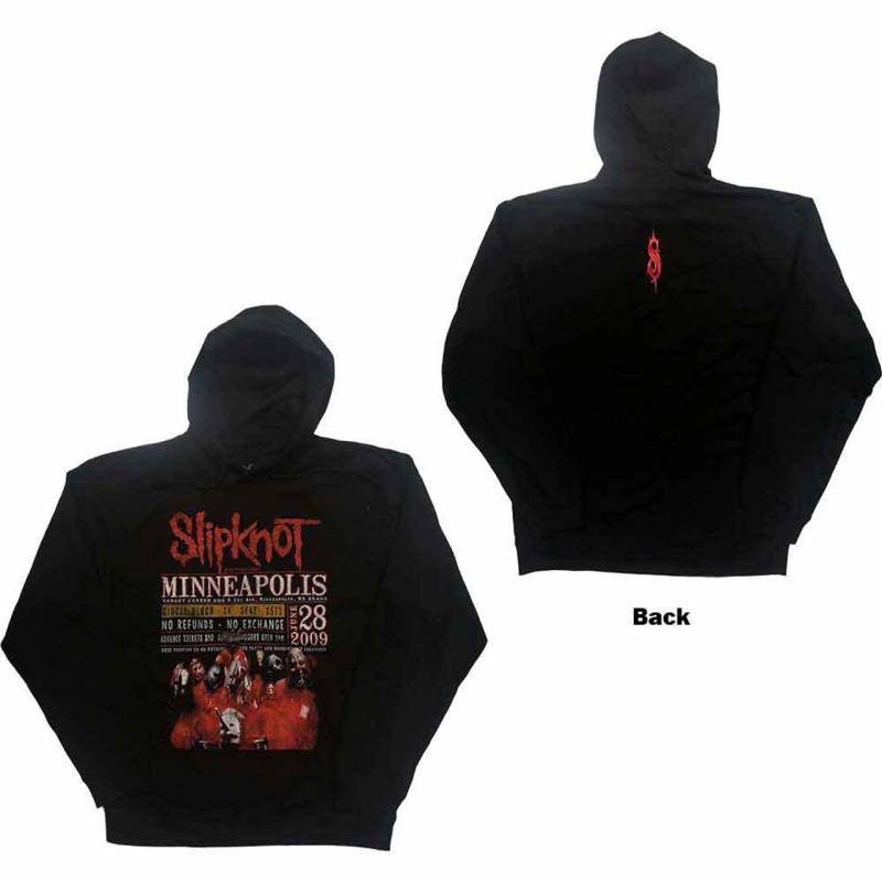 【予約商品】SLIPKNOT Unisex Eco Pullover Hoodie: Minneapolis '09 (Black) (Back Print)
