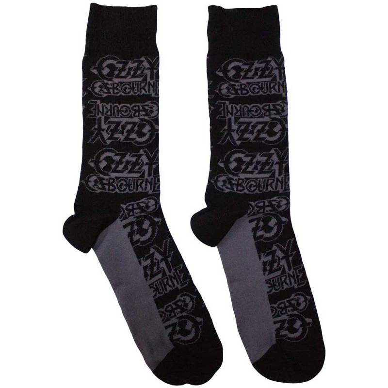 【予約商品】OZZY OSBOURNE Unisex Ankle Socks: Logo Repeat (Black) (UK Size 7 - 11)