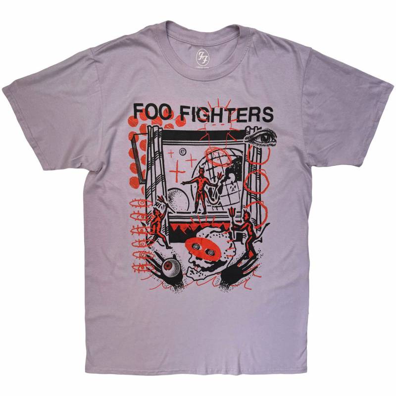 【予約商品】FOO FIGHTERS バンドTシャツ ユニセックス: Devil In The Window (Purple)