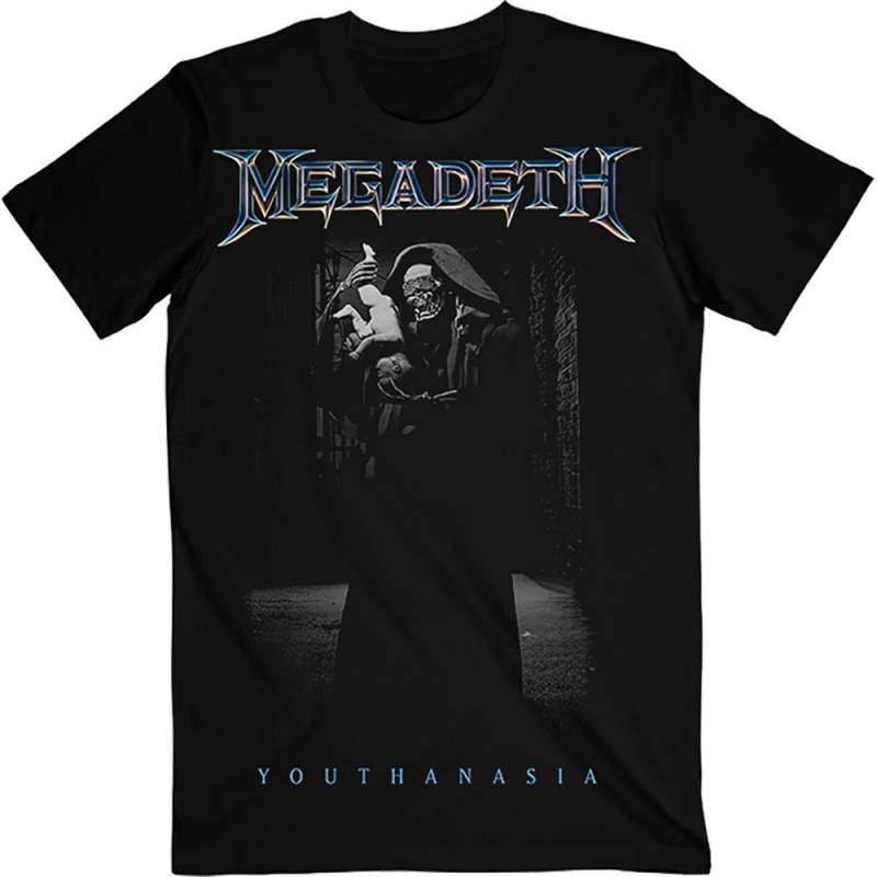 【予約商品】MEGADETH バンドTシャツ ユニセックス: Youthanasia The Broker (Black)