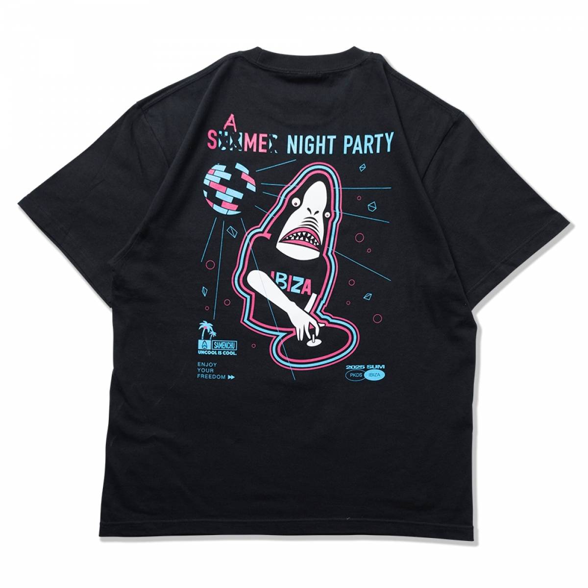 PUNK DRUNKERS (パンクドランカーズ) SAME NIGHT PARTY.TEE - BLACK