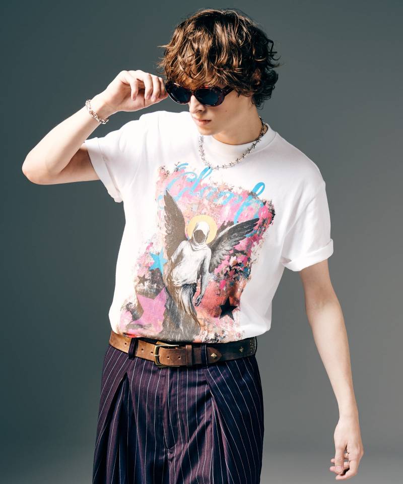 【予約商品】glamb(グラム)Angel T-Shirt / エンジェルTシャツ - White