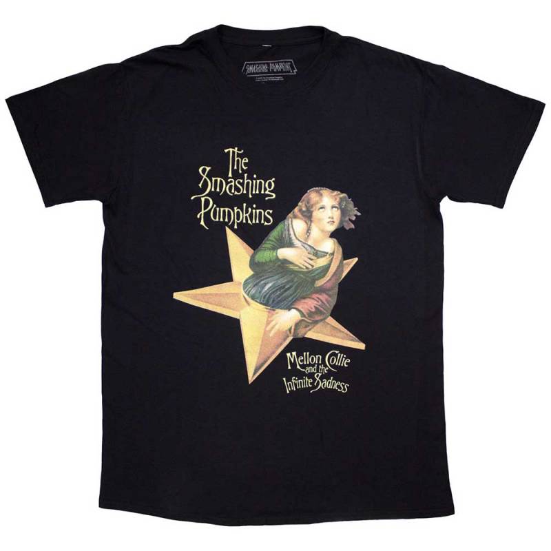 【予約商品】THE SMASHING PUMPKINS バンドTシャツ ユニセックス: Mellon Collie (Navy Blue) - NAVY BLUE