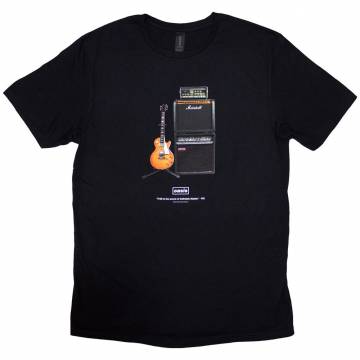 【予約商品】OASIS バンドTシャツ ユニセックス: Definitely Maybe Guitar (Black) - BLACK