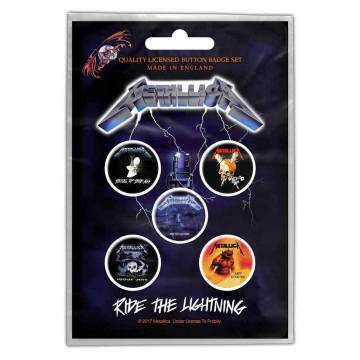 【予約商品】METALLICA Button Badge Pack: Ride the Lightning