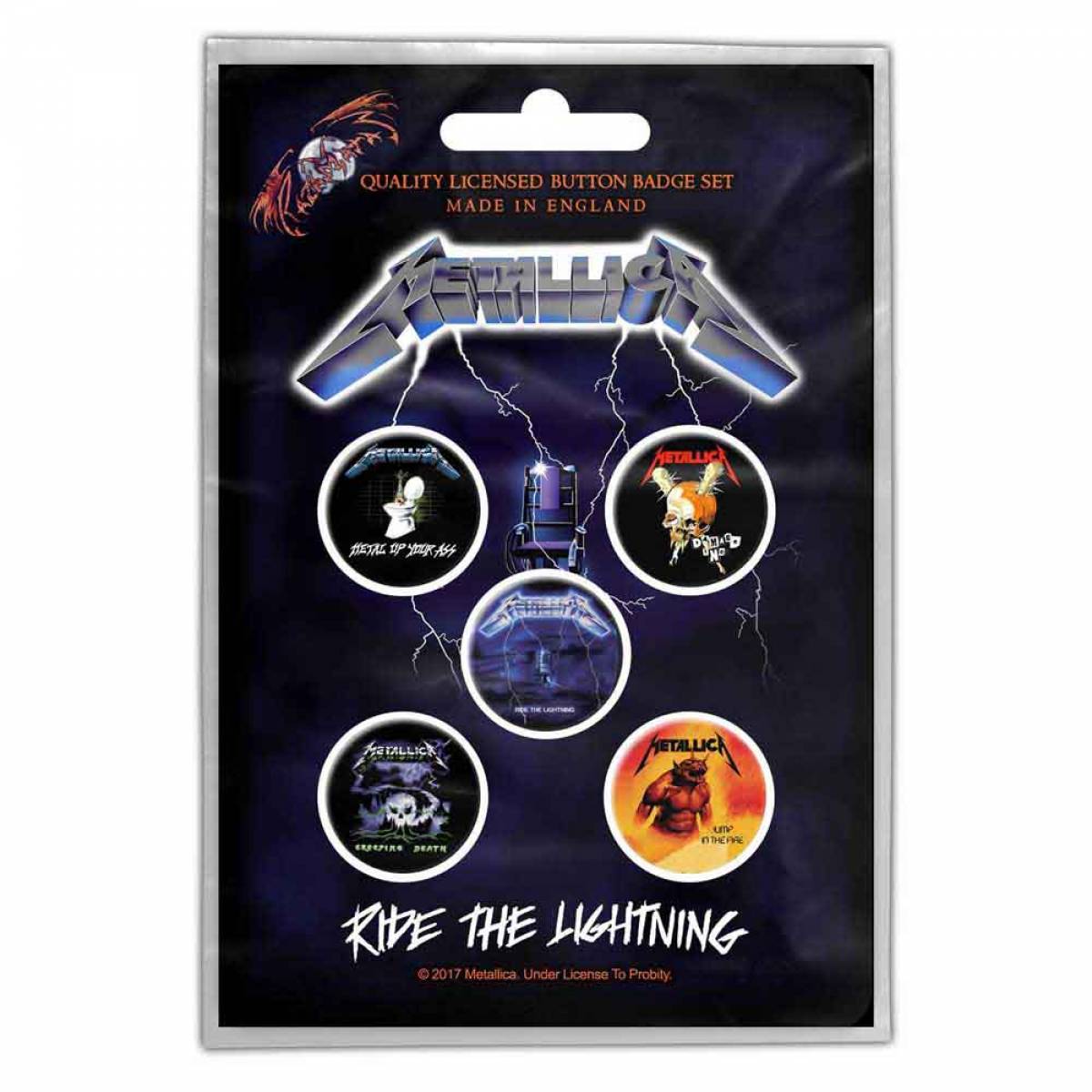 【予約商品】METALLICA Button Badge Pack: Ride the Lightning