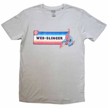 【予約商品】MARVEL COMICS ユニセックスTシャツ: Spider-Man Web-Slinger