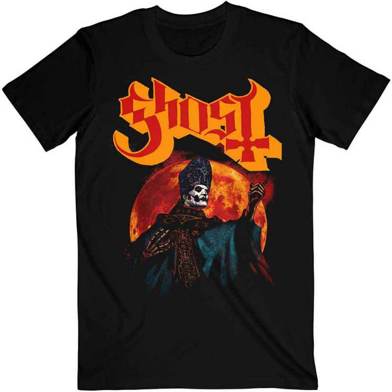 【予約商品】GHOST バンドTシャツ ユニセックス: Hunter's Moon (Black)