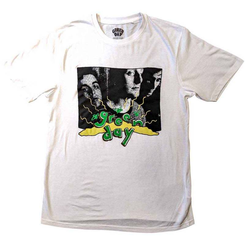 【予約商品】GREEN DAY バンドTシャツ ユニセックス: Dookie Photo (White) - WHITE