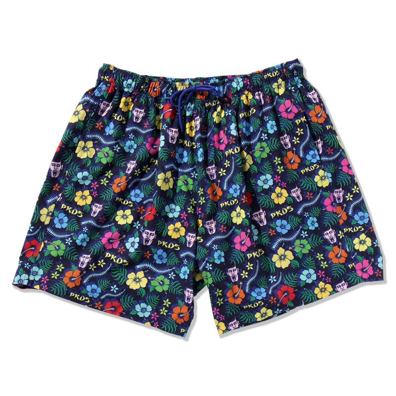 【予約商品】PUNK DRUNKERS (パンク・ドランカーズ) 常夏スイムショーツ - BLUE