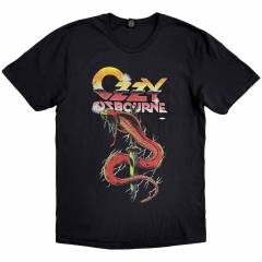 【予約商品】OZZY OSBOURNE バンドTシャツ ユニセックス: Vintage Snake (Black)