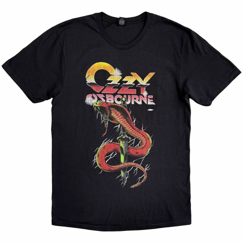 【予約商品】OZZY OSBOURNE バンドTシャツ ユニセックス: Vintage Snake (Black)