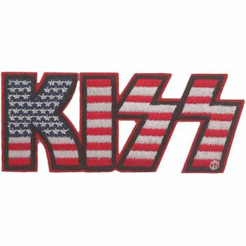【予約商品】KISS Standard Woven Patch: American Flag Logo