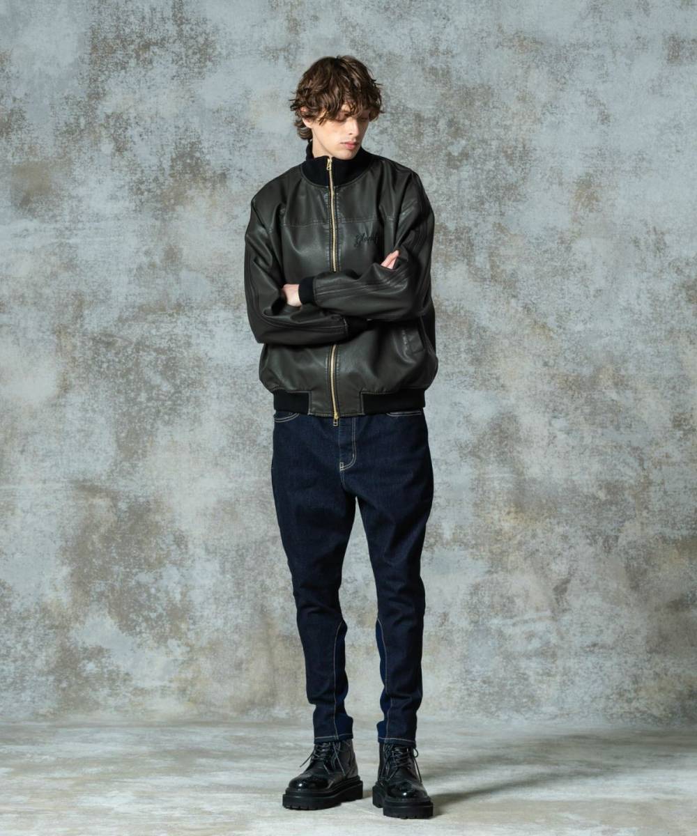 予約商品】glamb(グラム)GB0325/JKT10 : Synth Leather Track