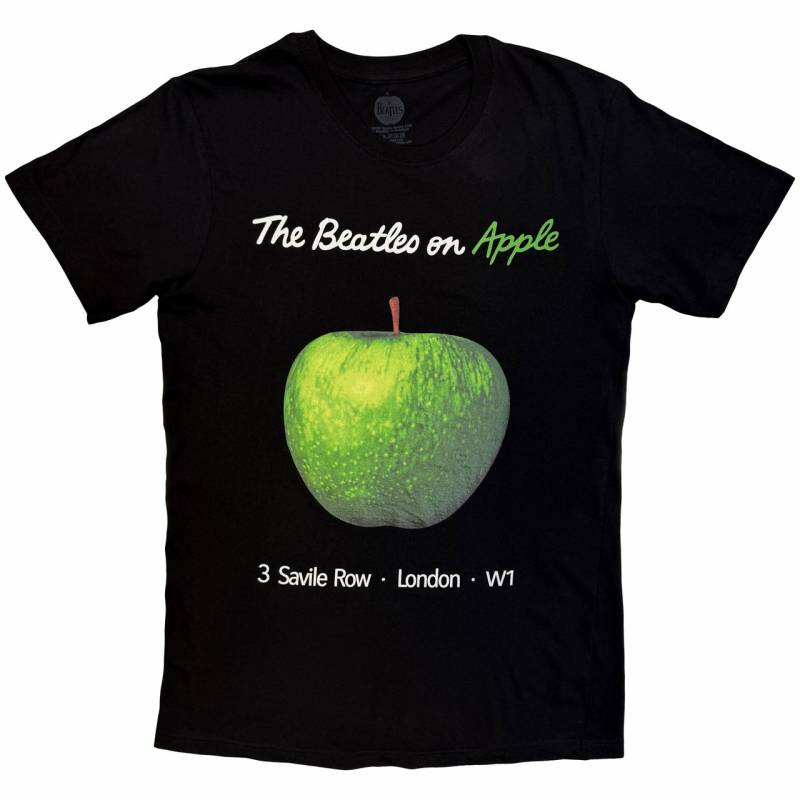 【予約商品】THE BEATLES バンドTシャツ ユニセックス: On Apple (Black)